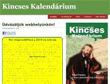 Tablet Screenshot of kincses.hu